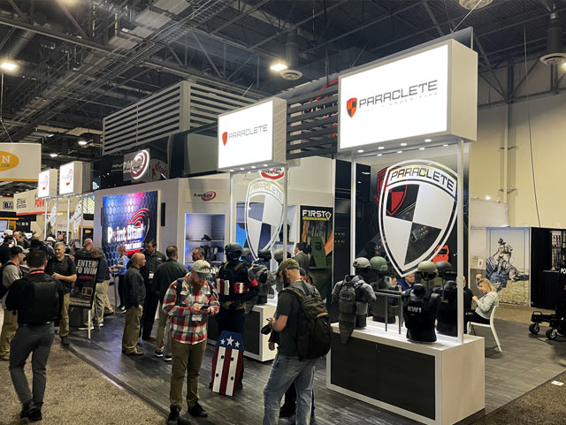 photo of our booth at shot show 2024