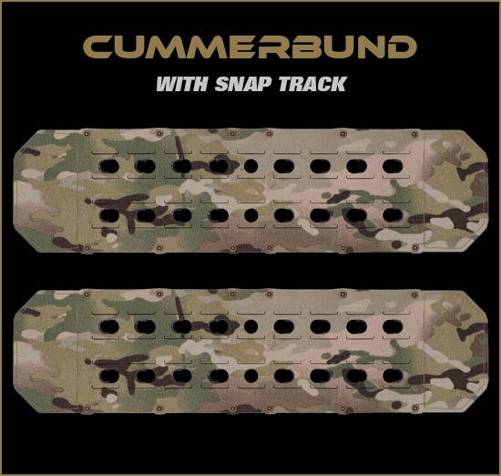 cummerbund with snap track