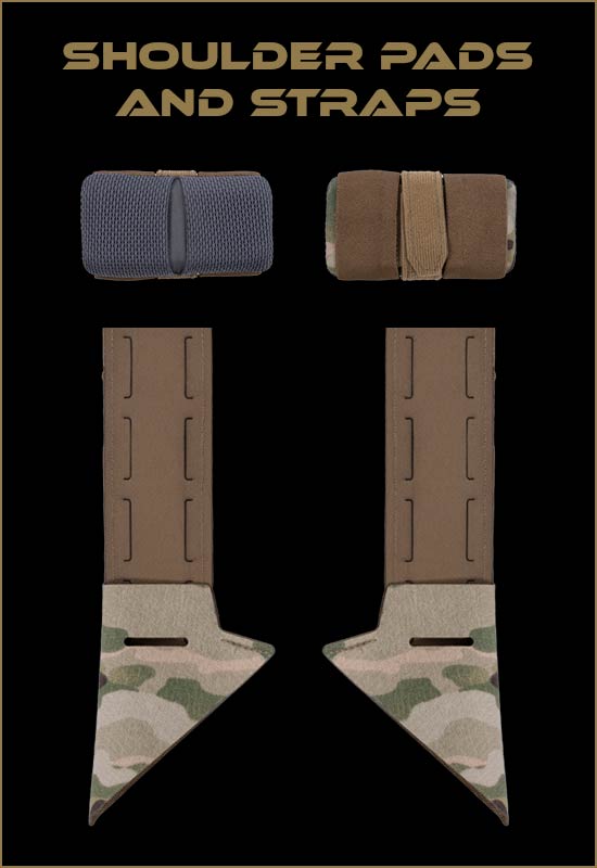 shoulder straps and pads