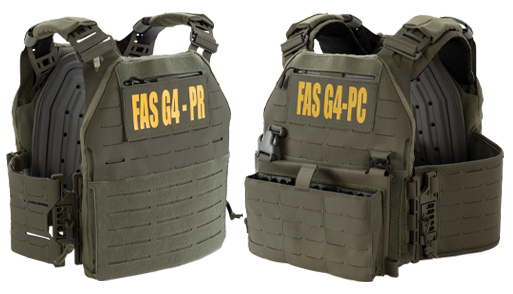 fas g4 configurations - concealable, outer carrier, tactical
